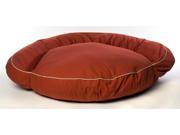 Classic Twill Bolster Dog Bed with Contrast Cording 50 in. L x 15 in. W Khaki