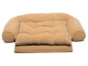 Ortho Sleeper Comfort Dog Couch with Removable Cushion 69 in. L x 48 in. W Sage
