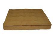 Luxury Pillow Top Mattress Dog Bed 48 in. L x 36 in. W Earth Red