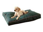 Jamison Indoor Outdoor Faux Gusset Dog Bed 42 in. L x 30 in. W Hunter Green