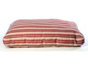 Jamison Indoor Outdoor Striped Dog Bed 42 in. L x 30 in. W Red