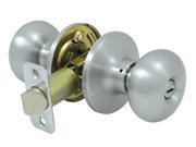 Portland Residential Privacy Knob Set of 10 Brushed Chrome