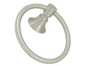 6 in. Solid Brass Bathroom Towel Ring 88 Series Satin Nickel