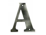 4 in. Solid Brass Residential Letter Set of 10 X PVD