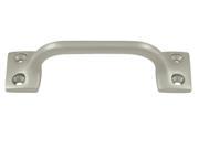 4 in. Solid Brass Pull Set of 10 Satin Nickel