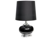 ORE International 24.5 H Black Retro Metal Table Lamp Black Finish 31153T
