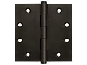 4.5 in. x 4.5 in. Square Solid Brass Hinge Pair Standard Oil Rubbed Bronze