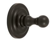 Solid Brass Single Robe Hook R Series Set of 10 Oil Rubbed Bronze