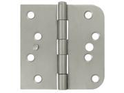 4 in. x 4 in. Square Stainless Steel Hinge w Security Tab Pair Right