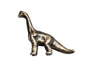 Brachiosaurus Dinosaur Knob D3 Left Facing Antique Brass