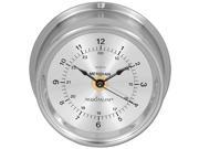Meridian Clock in Chrome Silver