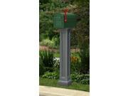 Bradford Pedestal Mailbox Post in Gray Finish