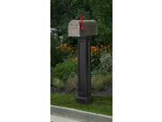 Bradford Pedestal Mailbox Post in Black Finish