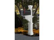 Dover Mailbox Post in White Finish