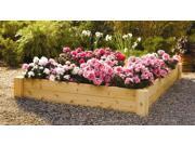 Square Raised Bed Outdoor Planter in Solid Cedar 4 ft. x 4 ft.