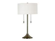 Kenroy Home Stowe Table Lamp Brushed Steel 21404BS