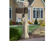 Rockport Single Mailbox Post in Clay Finish