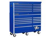 Wheeled Tool Chest Cabinet w 11 Drawers Blue Finish