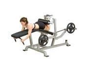 Leverage Leg Curl w Plate Holders Padded Seat