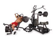 Free Weight Leverage Gym w Adjustable Bench