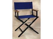 Folding Chair w Fade Resistant Fabric Seat in Marine Blue