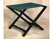 Aluminum Folding Director Style Footstool in Forest Green