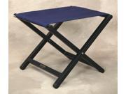 Aluminum Director Style Folding Footstool in Marine Blue