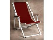 Key West Lounge Chair w Arms in Burgundy