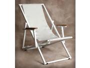 Silver Key West Lounge Chair w Arms