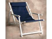 Marine Blue Savannah Adjustable Sling Chair with Arms