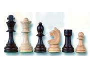Staunton Design Chess Set w Hand Carved Knights