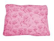 Round Rose Dog Bed in Pink Medium