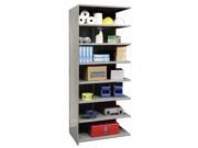 87 in. High 8 Tier Heavy Duty Closed Shelving in Gray Adder 36 in. W x 18 in. D x 87 in. H