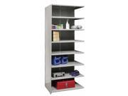 87 in. High 8 Tier Extra Heavy Duty Closed Shelving Adder 36 in. W x 24 in. D x 87 in. H