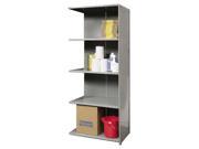 87 in. High 5 Tier Heavy Duty Closed Utility Shelving Adder 48 in. W x 18 in. D x 87 in. H