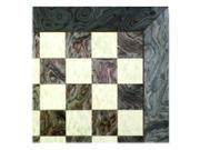 Chess Checkers Superior Game Board in Grey White Finish 2 in. square