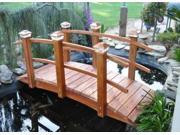 8 ft. Curved Span Bridge w Double Rail Curved Double Rail w Lights