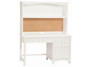 Wakefield Pedestal Desk Hutch in White Finish