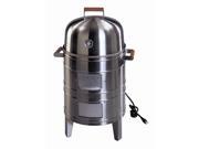 Deluxe Electric Smoker Grill in Stainless Finish