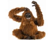 Life Size Sitting Orangutan Plush Stuffed Animal