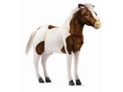 Ride On Shetland Horse Plush Stuffed Animal in Brown White