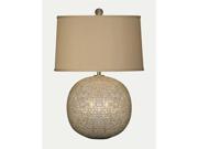 Mother of Pearl Orb Table Lamp