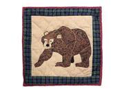 Cabin Bear Toss Pillow