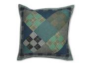 Chambray Nine Patch Toss Pillow