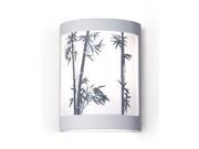 Silhouette Bamboo Stalks Design Ceramic Wall Sconce Unfinished