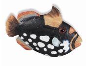 Caribe Fish Knob 61 mm. OL in Black White Speckles Set of 10