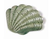 Caribe Scallop Shell Knob 47 mm. OL in Pearlized Green Set of 10