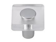 30 mm Knob in Ice Set of 10 Clear
