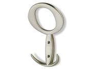 Streamline Designer Hook 145 mm. OL in Matte Nickel Set of 10