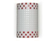 Mosaic Checkers Ceramic Wall Sconce